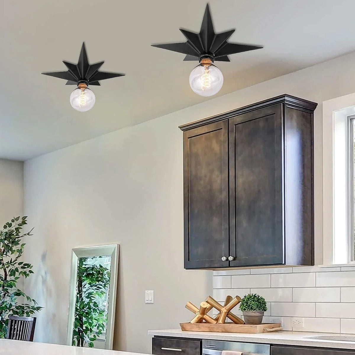 Ceiling Lamp | Star-Shaped Soft LED & Child-Safe | 30 x 30 cm