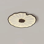 Ceiling Lamp | Walnut Wood-Look & Adjustable LED Color Temperature | Low-Profile