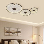 Ceiling Lamp | Walnut Wood-Look & Adjustable LED Color Temperature | Low-Profile