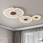 Ceiling Lamp | Walnut Wood-Look & Adjustable LED Color Temperature | Low-Profile