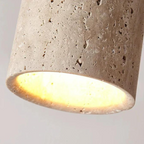 Ceiling Lamp | Travertine Shade & Wabi-Sabi Design | Integrated LED
