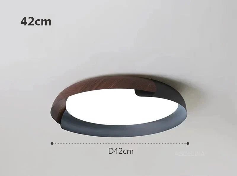 Ceiling Lamp | Wood Effect & Energy Efficient LED | 40 x 40 / 50 x 50 cm