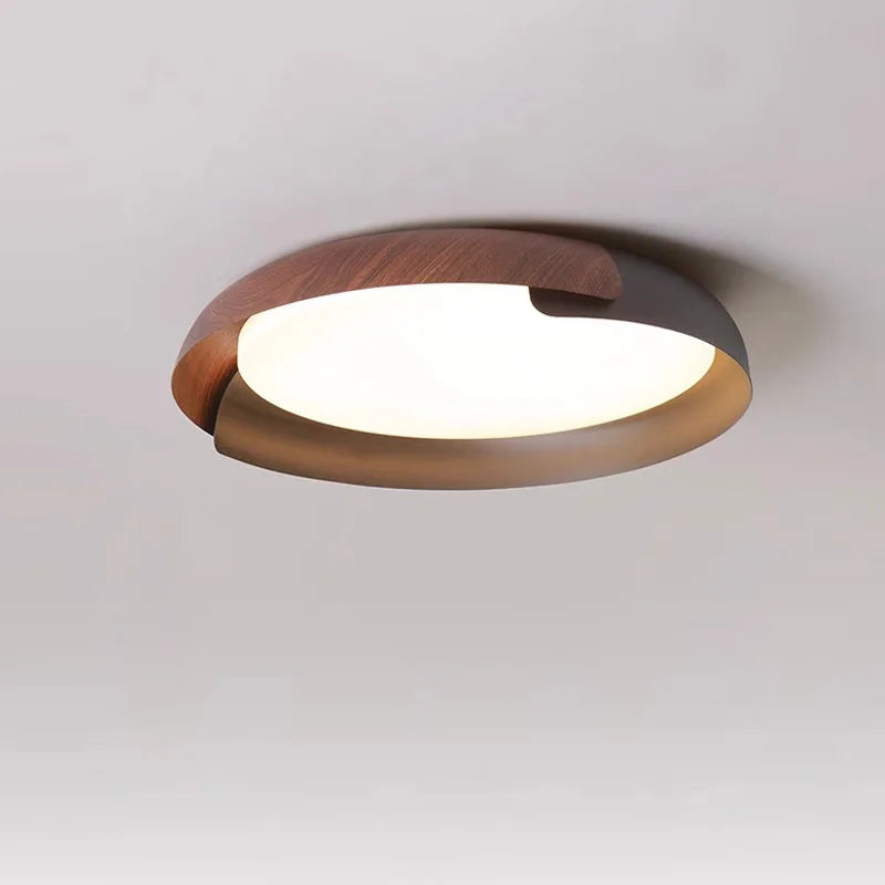 Ceiling Lamp | Wood Effect & Energy Efficient LED | 40 x 40 / 50 x 50 cm