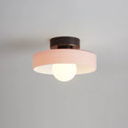 Ceiling Light | Bauhaus-Style Glass Globe & Low-Profile | 24 cm Diameter