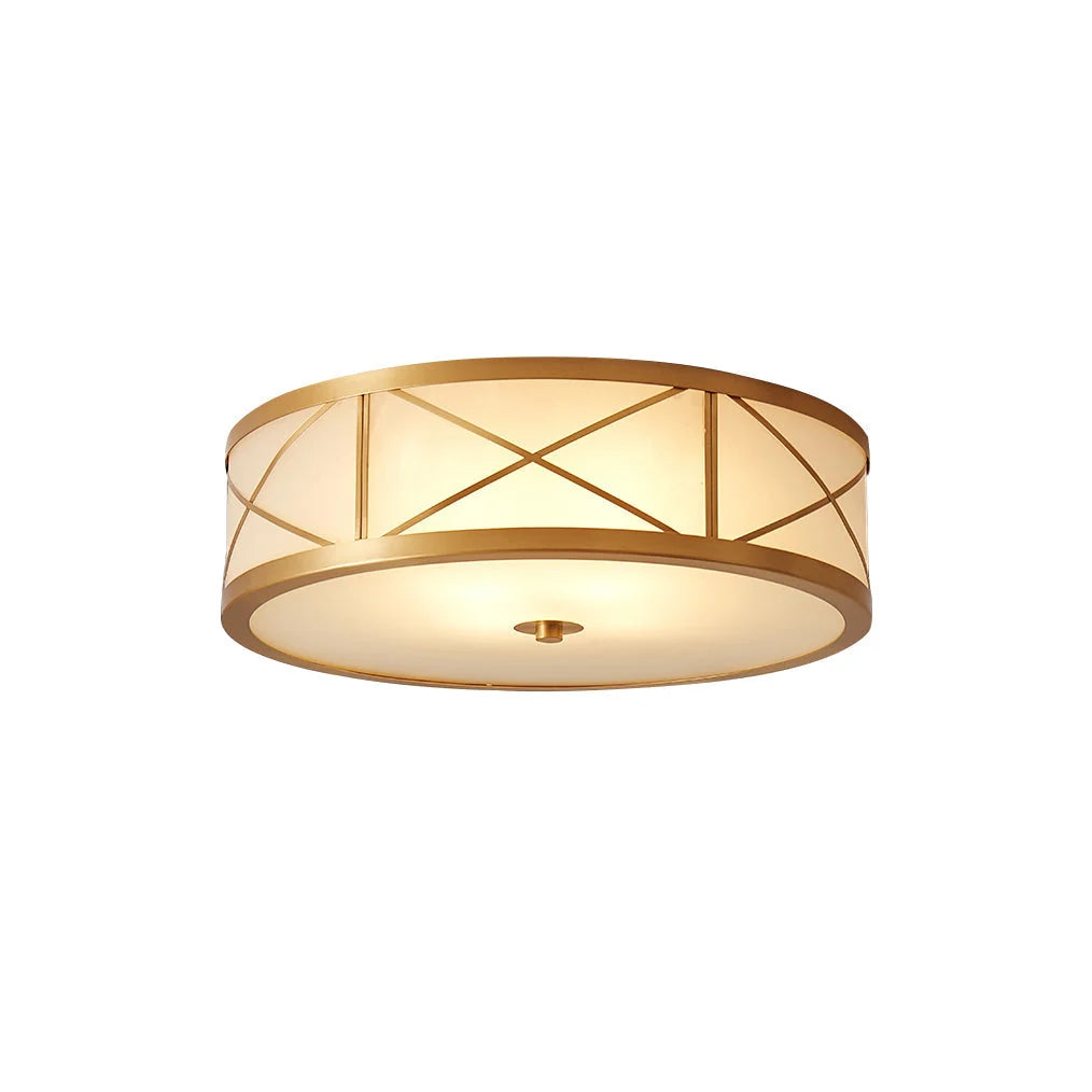 Ceiling Light | Brass & Glass | 35–45 Cm Diameter