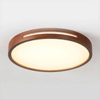 Ceiling Light | Flush-Mount Wood Frame & Dimmable LED