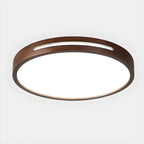 Ceiling Light | Flush-Mount Wood Frame & Dimmable LED