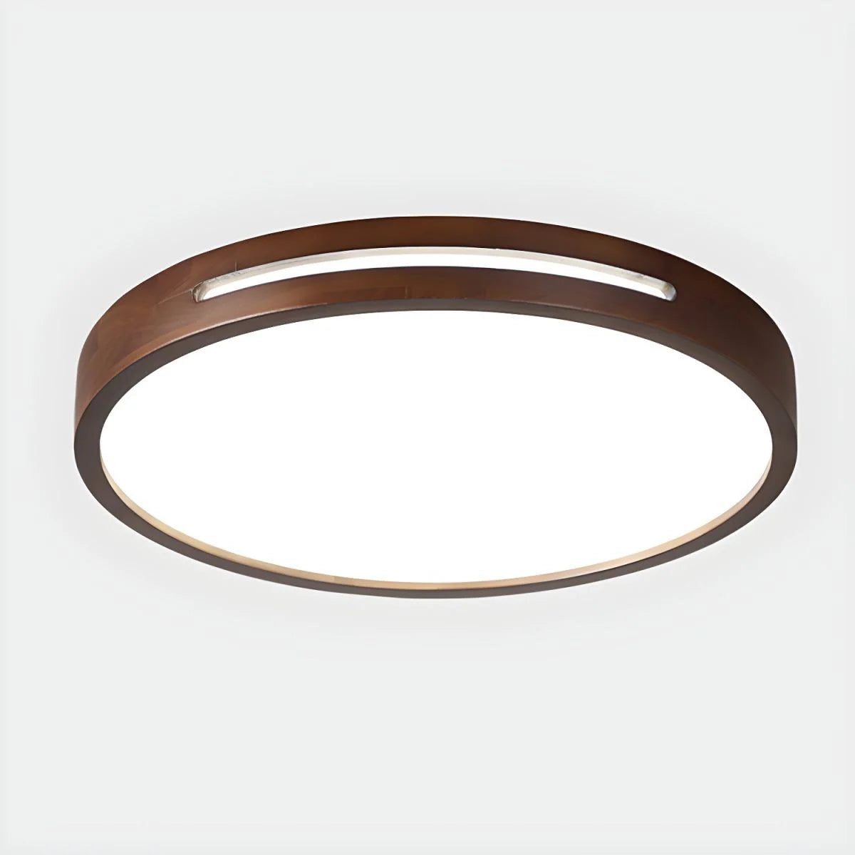 Ceiling Light | Flush-Mount Wood Frame & Dimmable LED