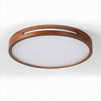 Ceiling Light | Flush-Mount Wood Frame & Dimmable LED