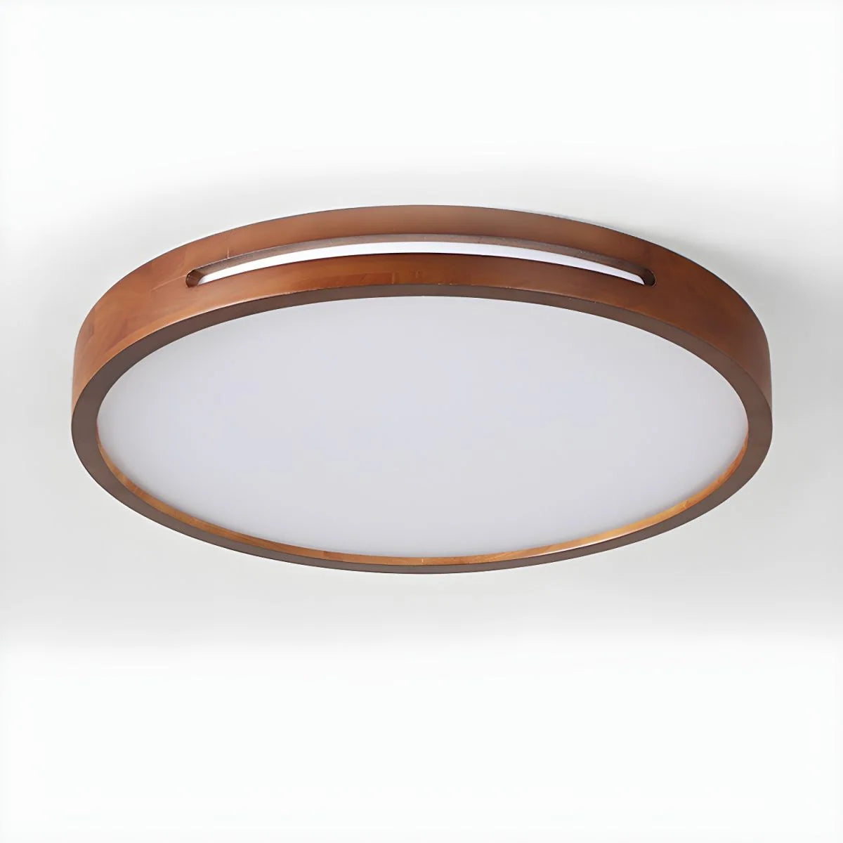 Ceiling Light | Flush-Mount Wood Frame & Dimmable LED