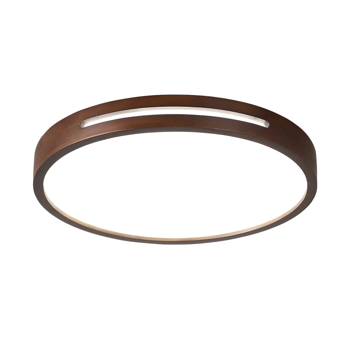 Ceiling Light | Flush-Mount Wood Frame & Dimmable LED