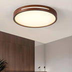 Ceiling Light | Flush-Mount Wood Frame & Dimmable LED