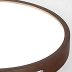Ceiling Light | Flush-Mount Wood Frame & Dimmable LED