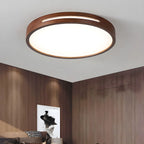 Ceiling Light | Flush-Mount Wood Frame & Dimmable LED