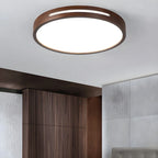 Ceiling Light | Flush-Mount Wood Frame & Dimmable LED
