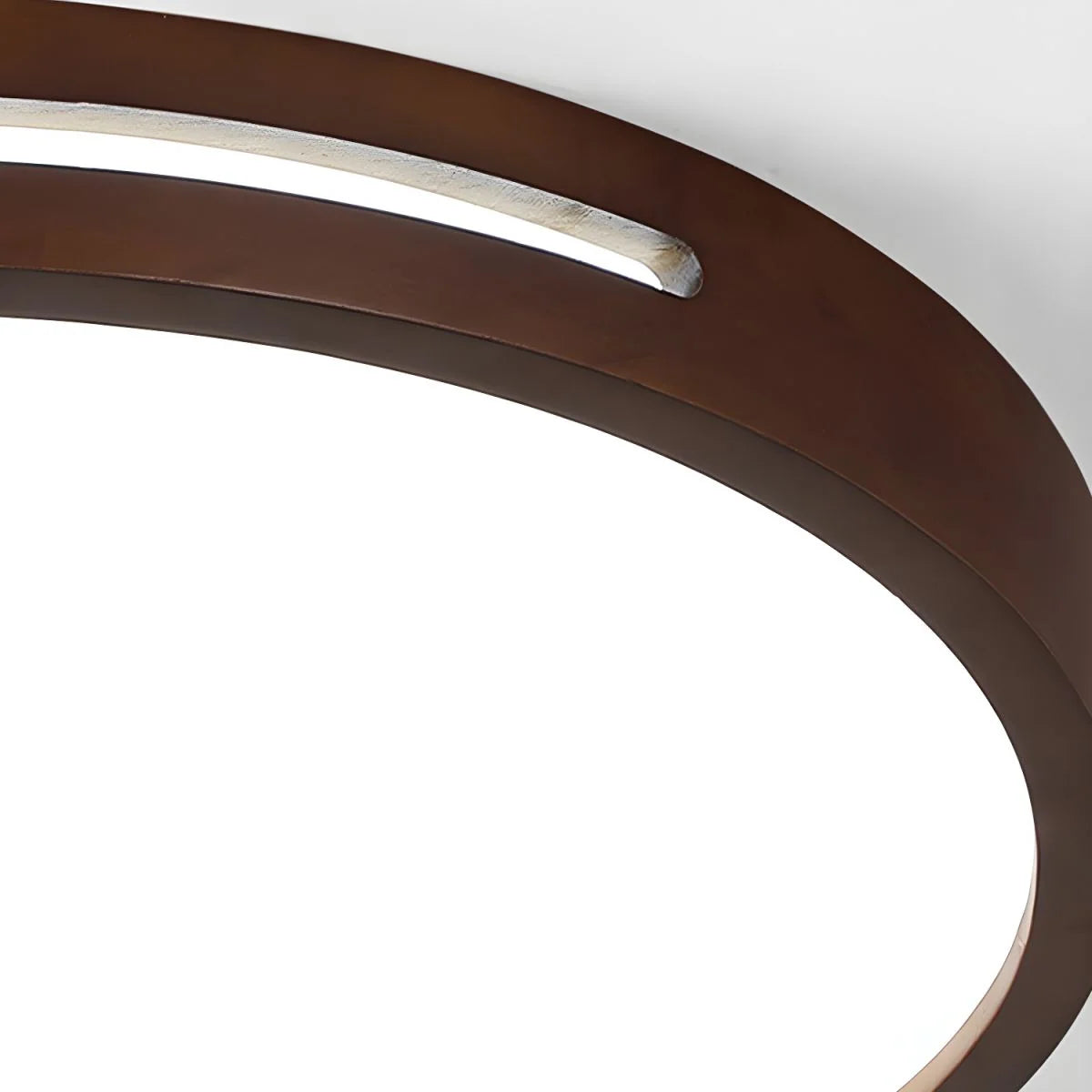 Ceiling Light | Flush-Mount Wood Frame & Dimmable LED