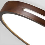 Ceiling Light | Flush-Mount Wood Frame & Dimmable LED