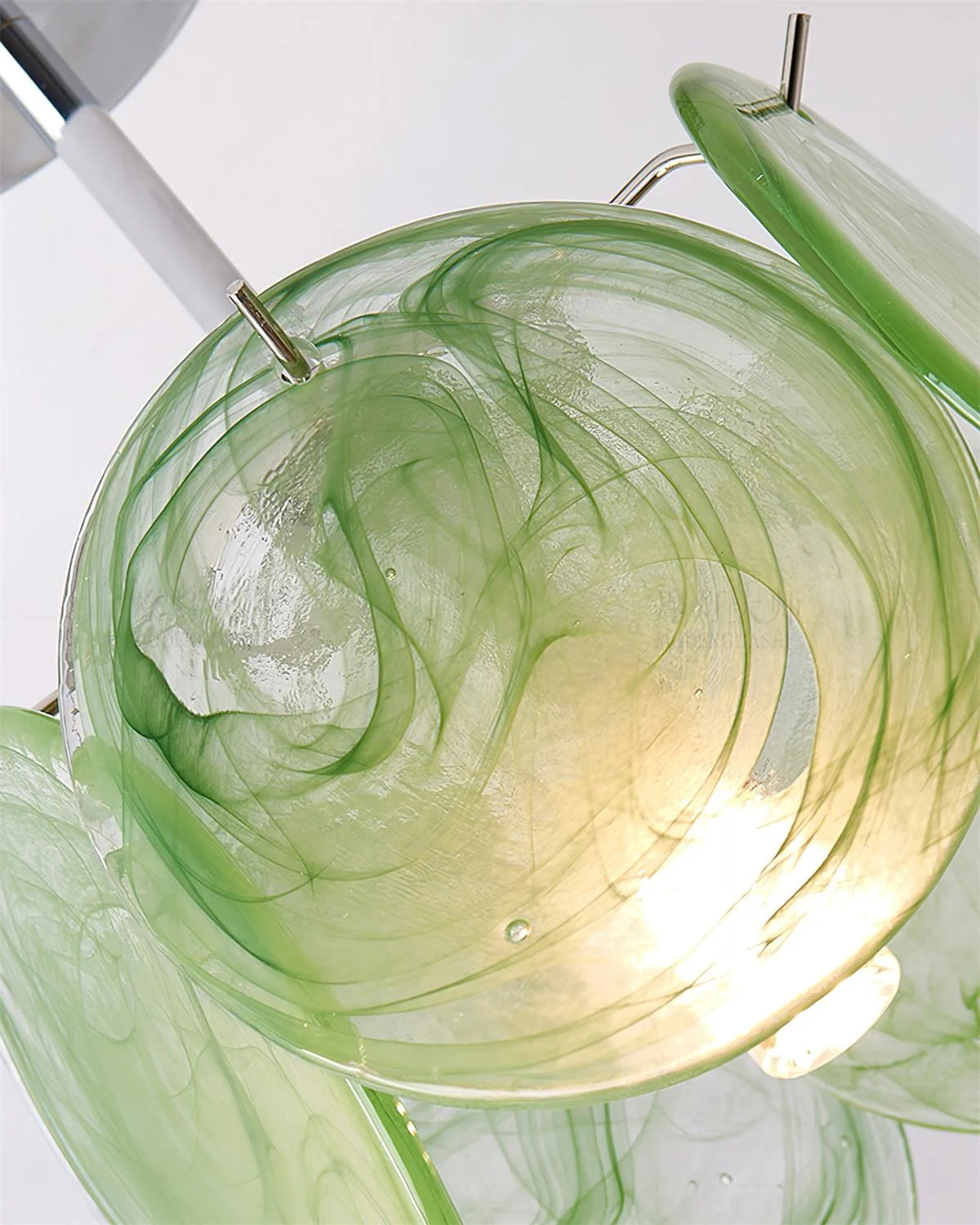 Ceiling Light | Glass Shade & Metal Canopy | Damp-Location Rated