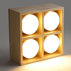 Ceiling Light | Integrated LED Rubberwood & Acrylic | 1/2/4-Head Options