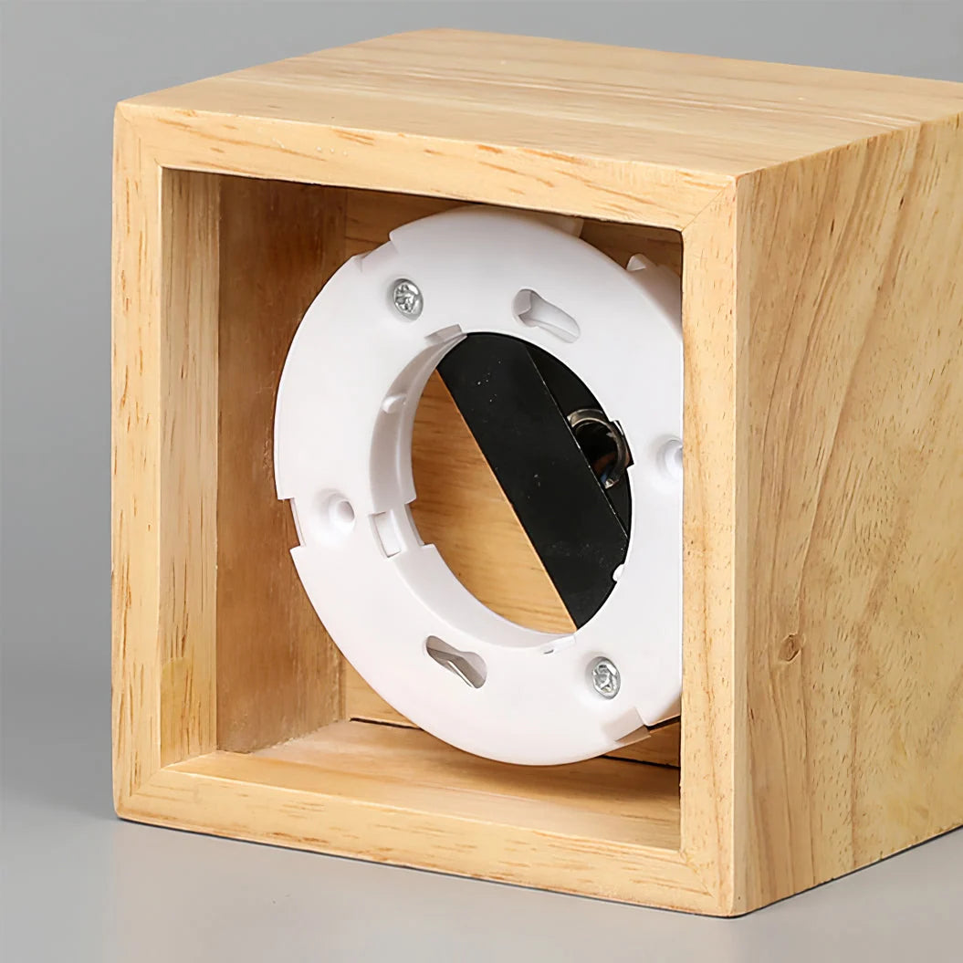 Ceiling Light | Integrated LED Rubberwood & Acrylic | 1/2/4-Head Options
