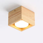 Ceiling Light | Integrated LED Rubberwood & Acrylic | 1/2/4-Head Options