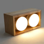 Ceiling Light | Integrated LED Rubberwood & Acrylic | 1/2/4-Head Options