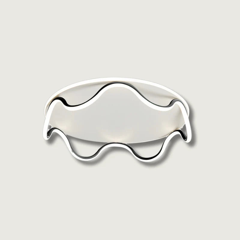Ceiling Light | Minimalist Wave Design & Integrated LED | Ø40/Ø50 cm