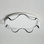 Ceiling Light | Minimalist Wave Design & Integrated LED | Ø40/Ø50 cm