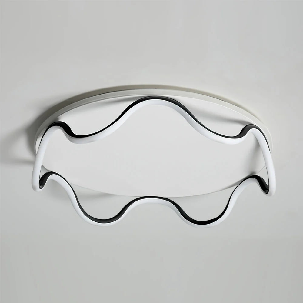Ceiling Light | Minimalist Wave Design & Integrated LED | Ø40/Ø50 cm
