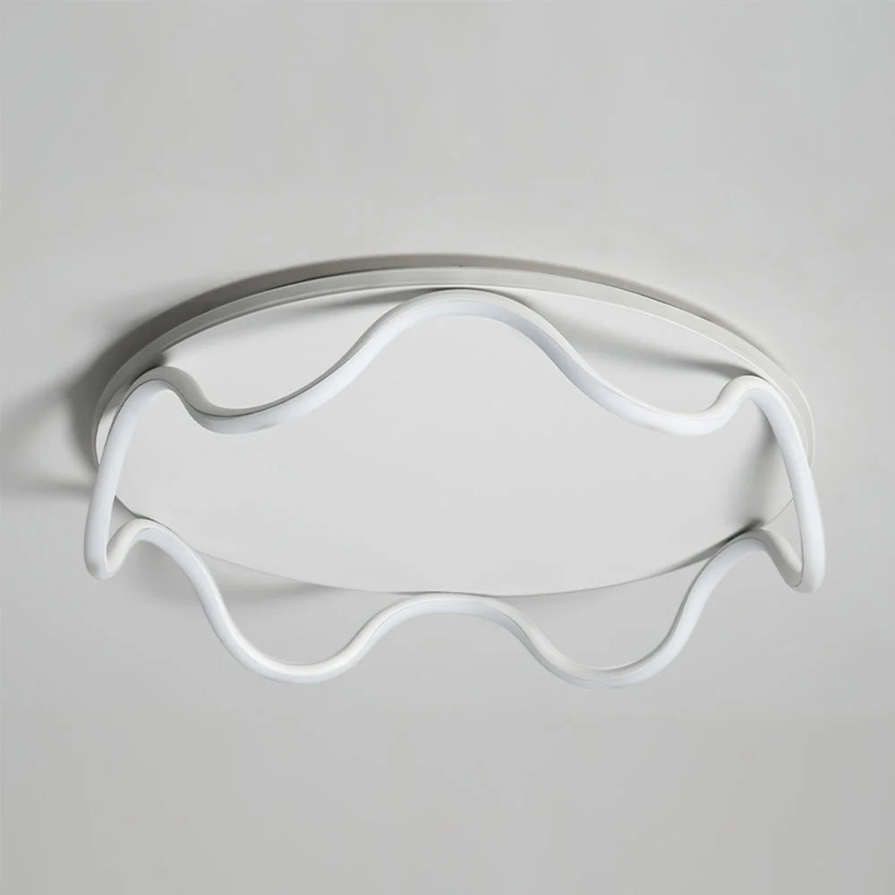 Ceiling Light | Minimalist Wave Design & Integrated LED | Ø40/Ø50 cm