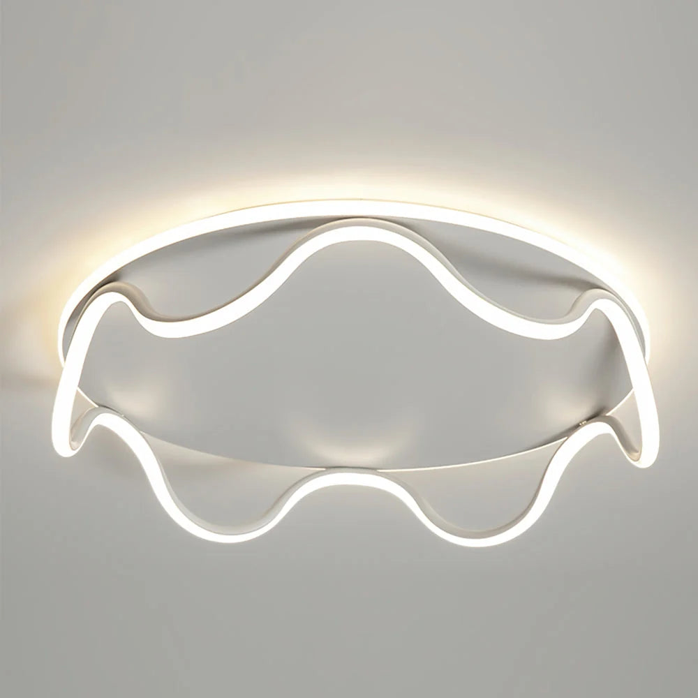 Ceiling Light | Minimalist Wave Design & Integrated LED | Ø40/Ø50 cm
