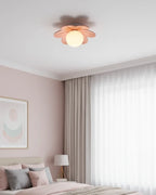 Ceiling Light | Petal Design & Frosted Globe | 24 cm Diameter