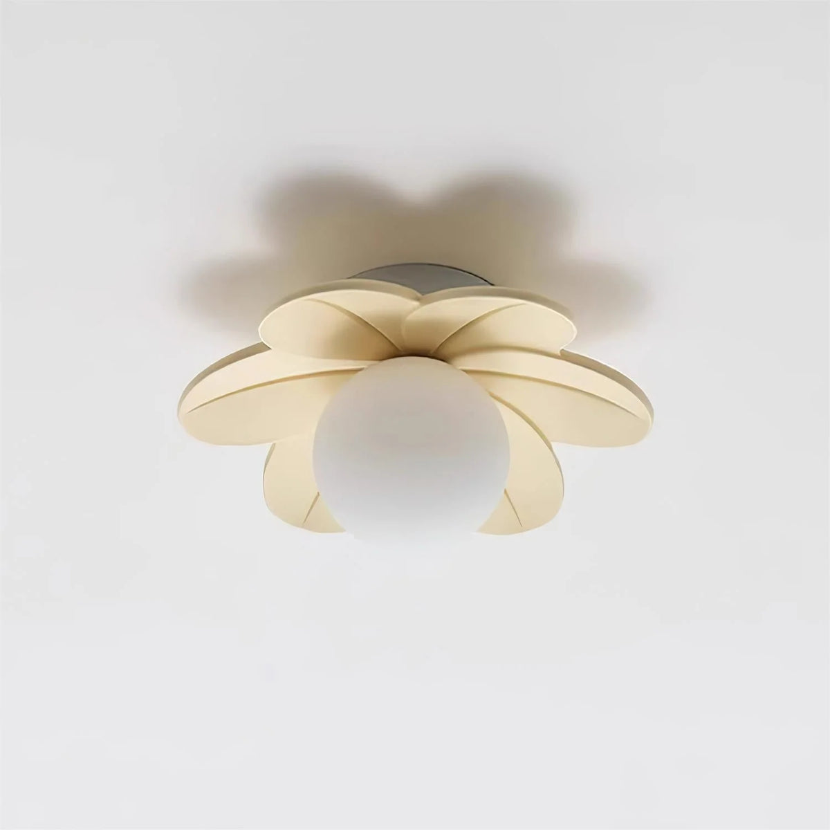 Ceiling Light | Petal Design & Frosted Globe | 24 cm Diameter