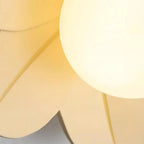 Ceiling Light | Petal Design & Frosted Globe | 24 cm Diameter