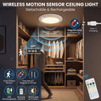 Ceiling Light | Rechargeable Motion-Activated LED | Dimmable & 3 Color Temperatures