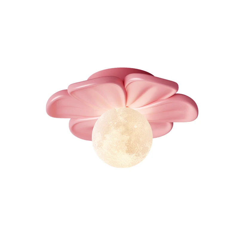 Ceiling Light | Resin Bloom Design & Integrated LED | 20 cm Diameter