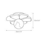 Ceiling Light | Resin Bloom Design & Integrated LED | 20 cm Diameter