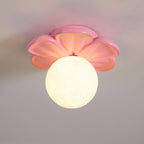 Ceiling Light | Resin Bloom Design & Integrated LED | 20 cm Diameter