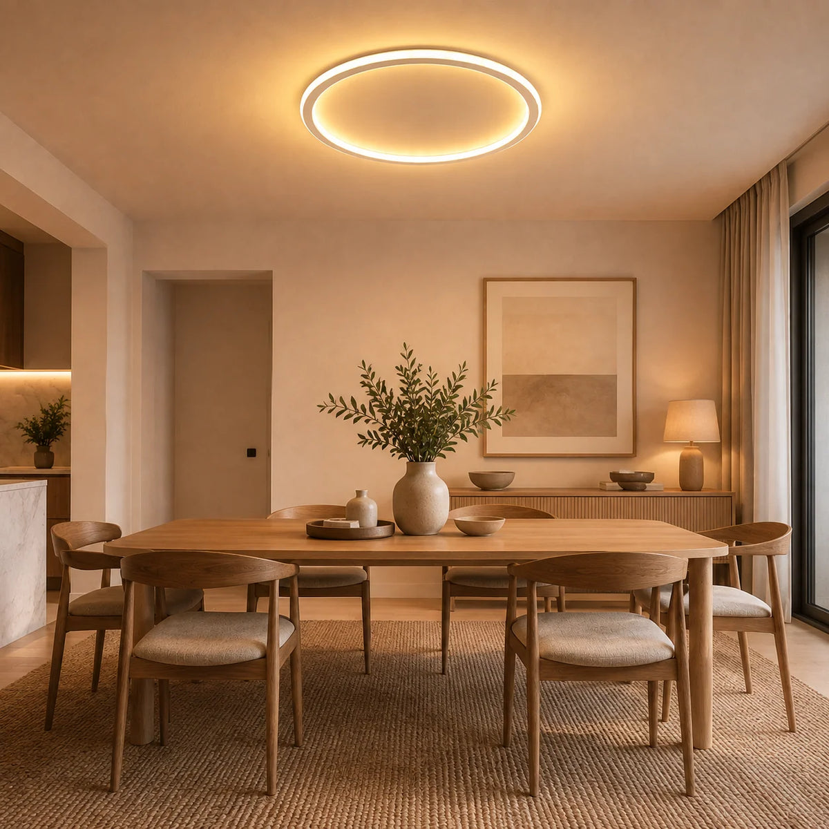 Ceiling Light | Round Integrated LED Flush Mount