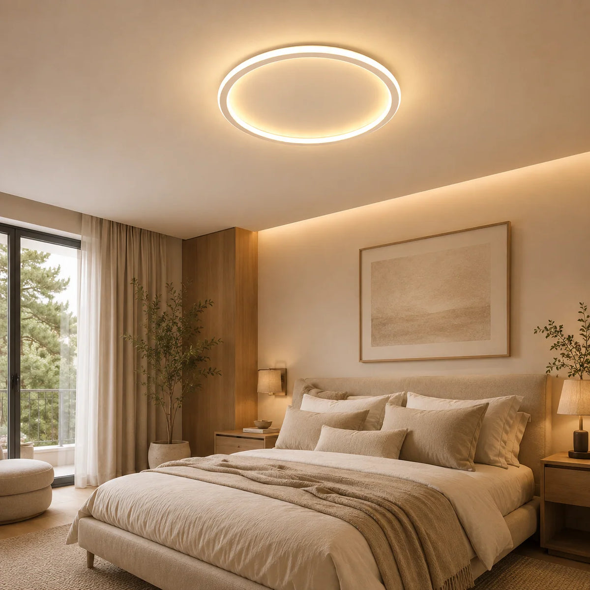 Ceiling Light | Round Integrated LED Flush Mount