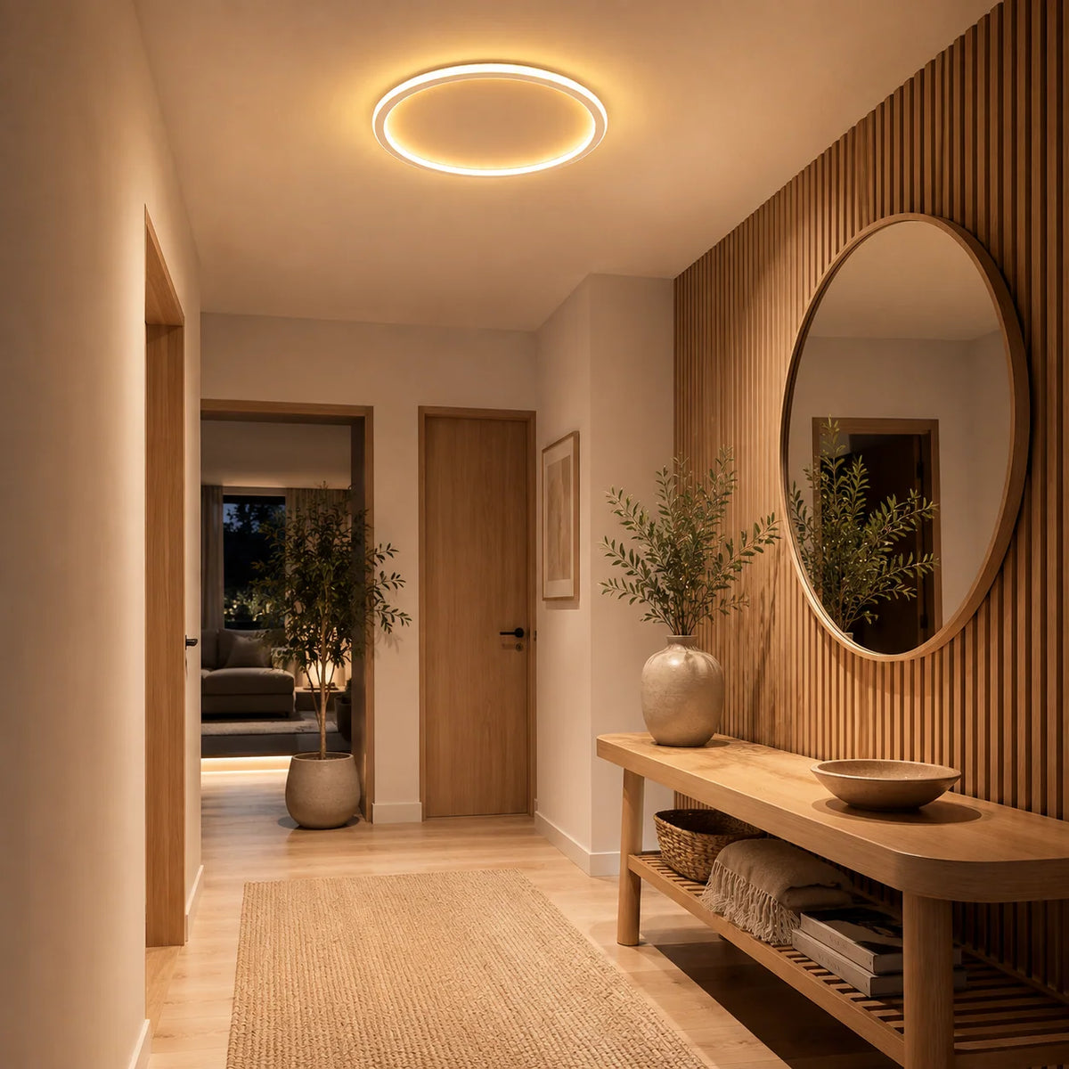 Ceiling Light | Round Integrated LED Flush Mount