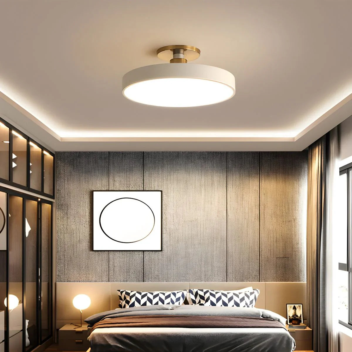 Ceiling Light | Flush Mount Integrated LED | Glare-Free Illumination