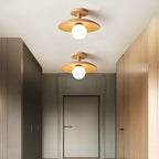 Ceiling Light | Minimalist Wood Frame & Acrylic Shade