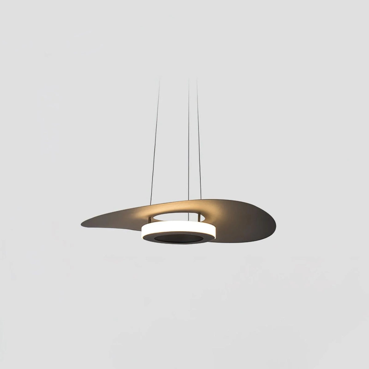 Ceiling Pendant Lamp | UFO LED Ring & Adjustable Height