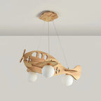 Ceiling Pendant Light | Wood & White Glass | Adjustable 59" Cable