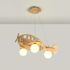 Ceiling Pendant Light | Wood & White Glass | Adjustable 59" Cable