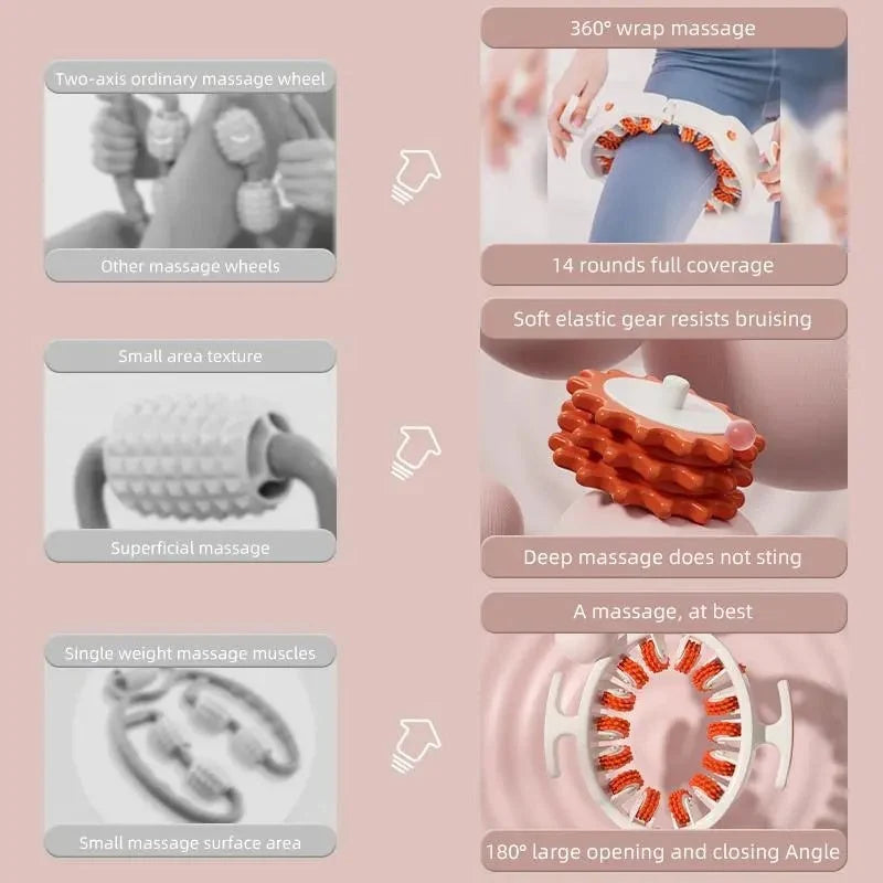 Cellulite Massage Roller | 360° Deep-Tissue Rollers & Adjustable Fit