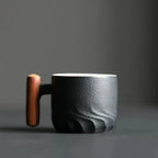 Ceramic Mug | Retro Gradient Glaze & Hand-Painted