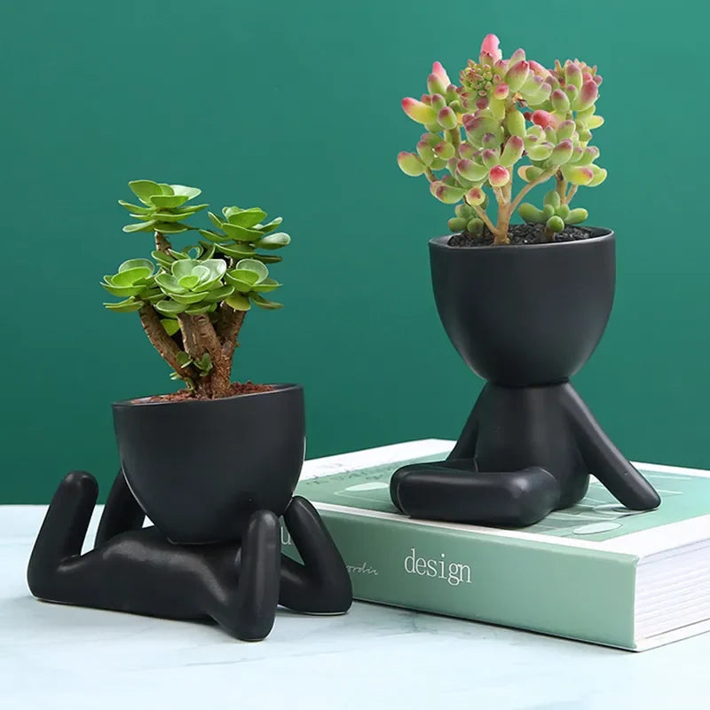 Plant Stand | Artisan Ceramic & Raised Platform