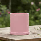 Plant Pot | Matte Glazed Ceramic | Drainage Hole & Saucer